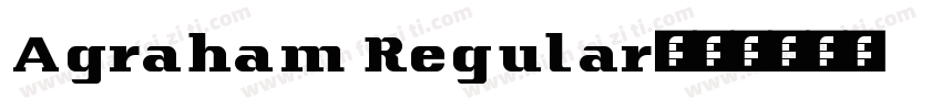 Agraham Regular字体转换